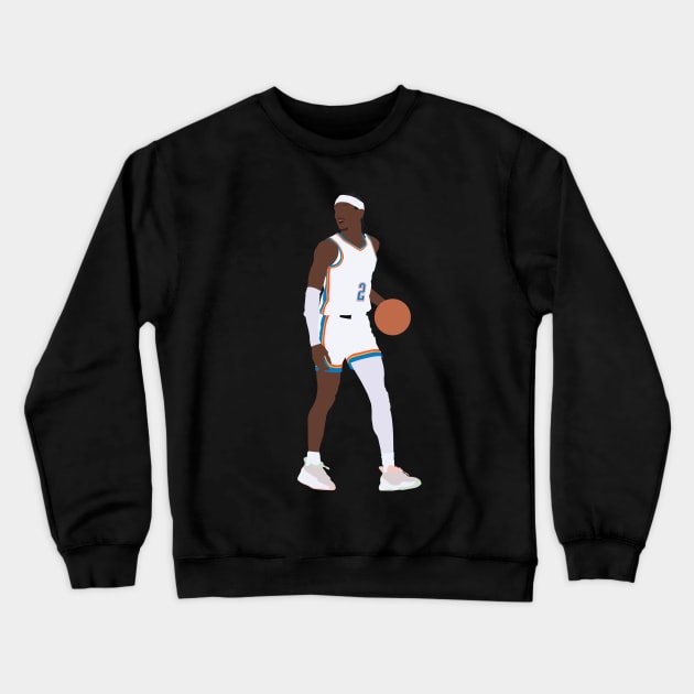 Shai Gilgeous-Alexander OKC Thunder Crewneck Sweatshirt by Jackshun